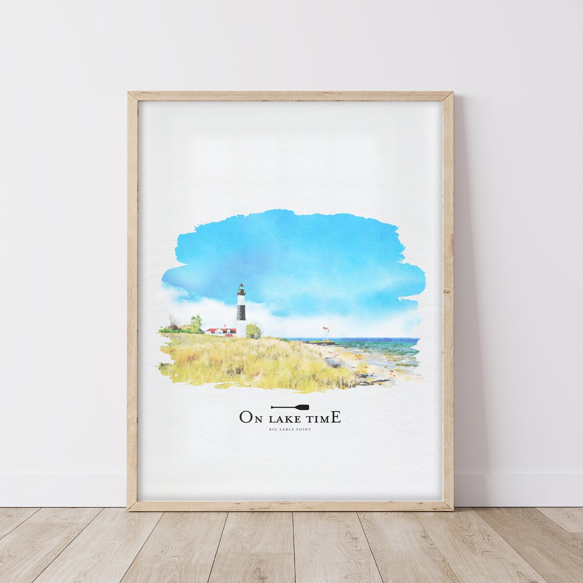 Custom Home Portrait Watercolor Style Lake House Art Print - Image 3