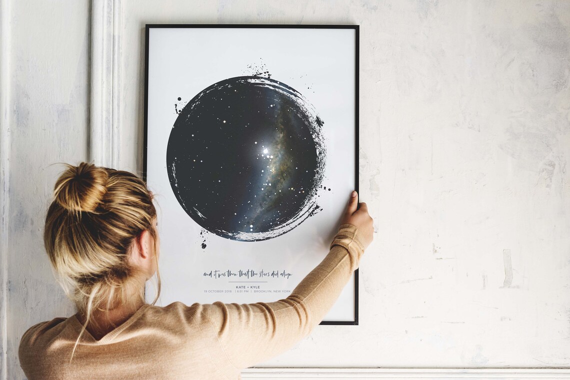 Personalized Star Map Gift, Custom Star Chart Art Print - Image 3