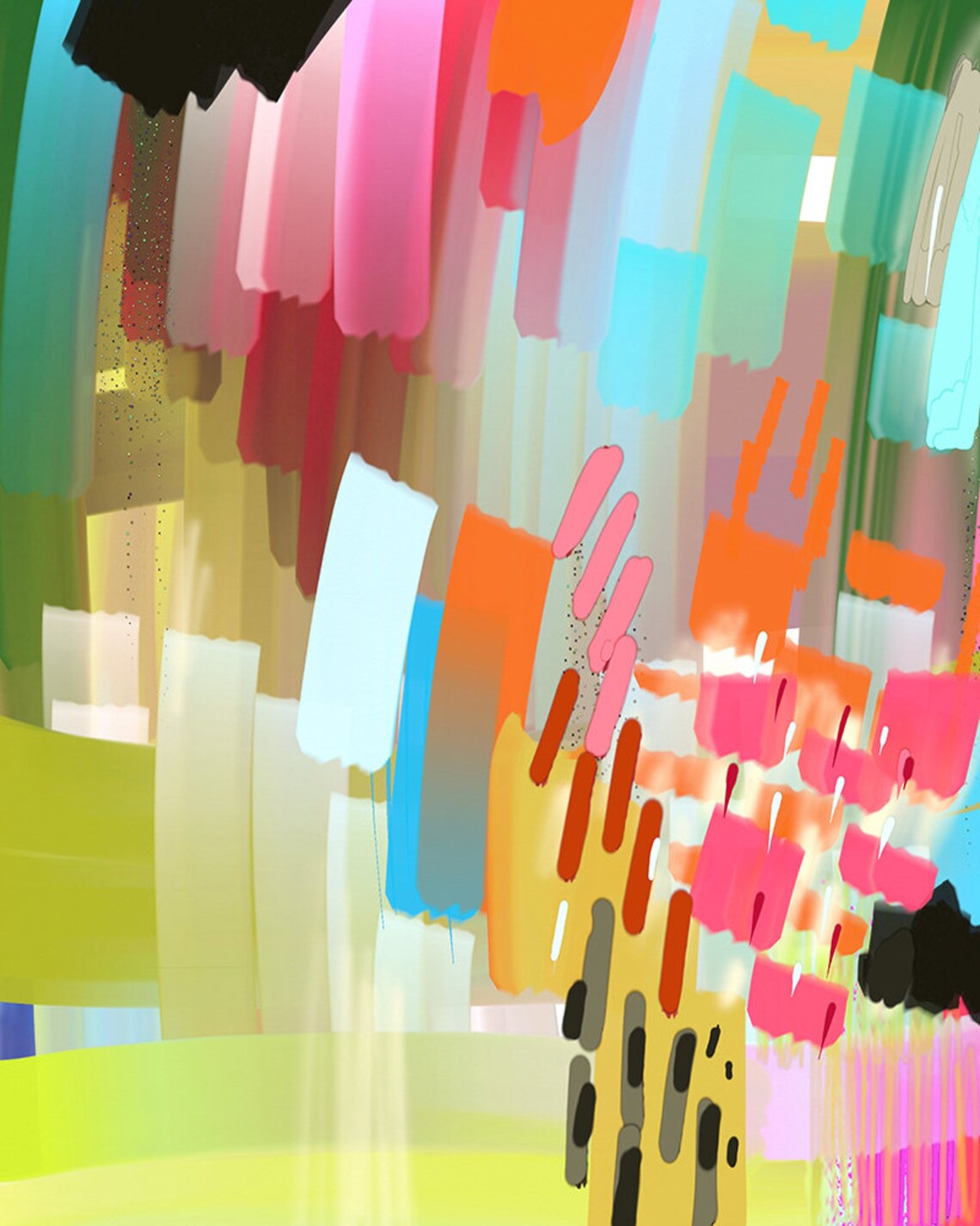 Modern Abstract Colorful Multicolor Art Print - Image 3
