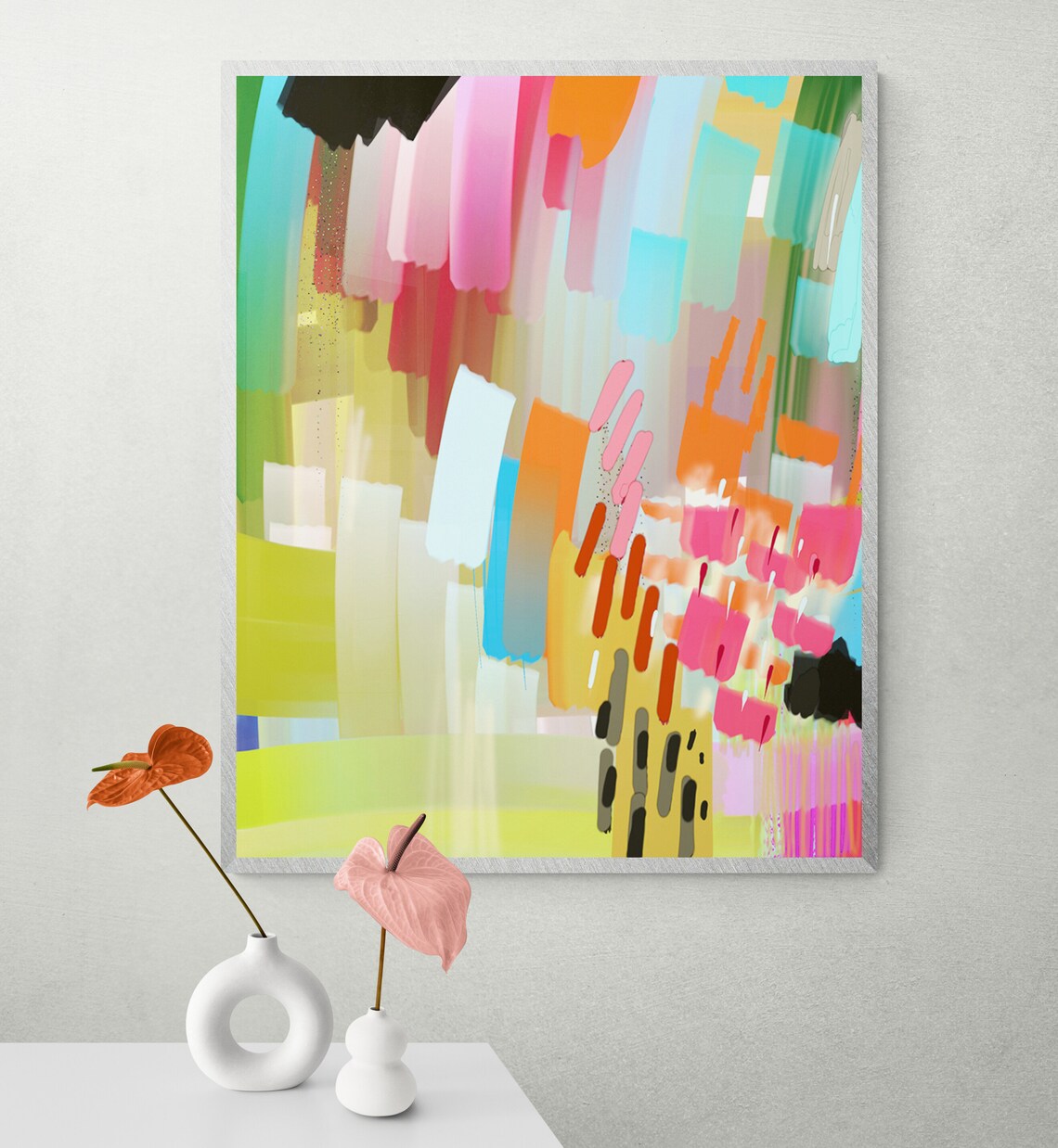 Modern Abstract Colorful Multicolor Art Print - Image 2