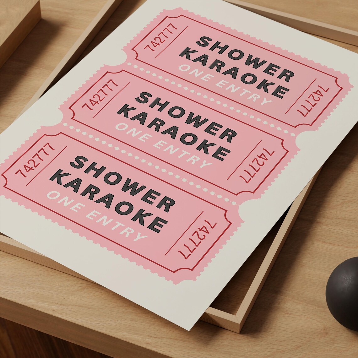 Shower Karaoke Funny Bathroom Poster Print - Image 2