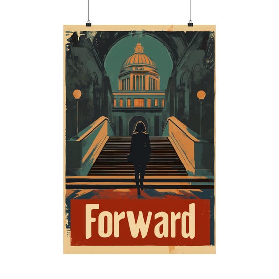 Forward Poster Art Print for Home Office Decor