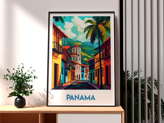 Panama Print Wall Art Beach Travel Bocas Del Toro Central America Poster