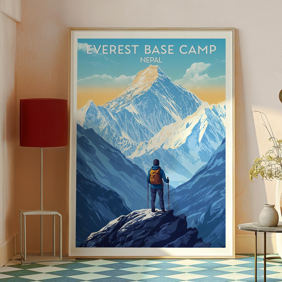 Mount Everest, The Himalayas Travel Poster Print - Image 2