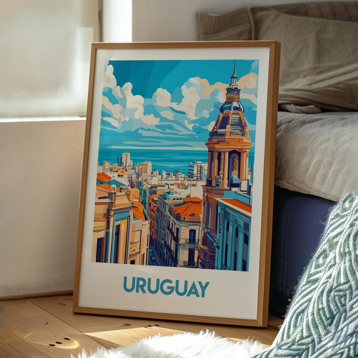 Uruguay Poster Art Montevideo Travel Print Wall Backpacking South America - Image 3