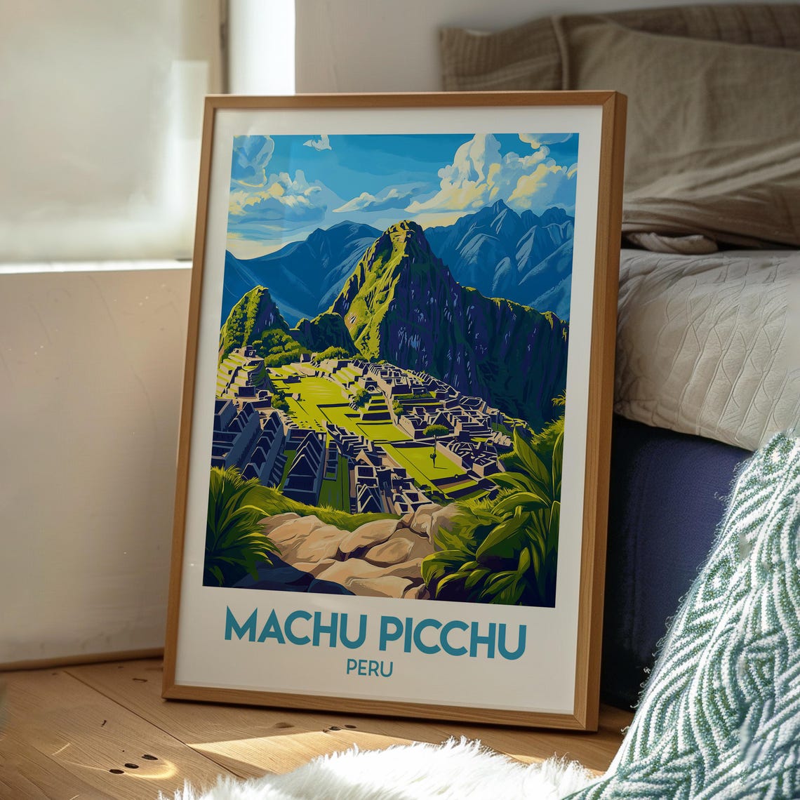 Machu Picchu Travel Poster, Peru World Wonder - Image 3