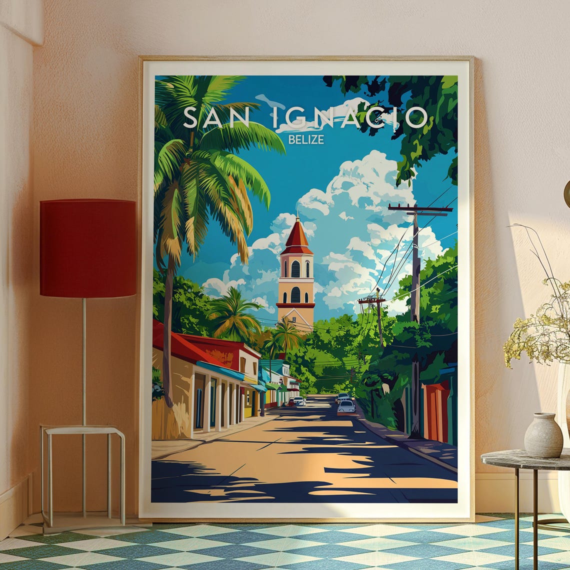San Ignacio Print Belize Wall Art Coast Travel Central America - Image 2