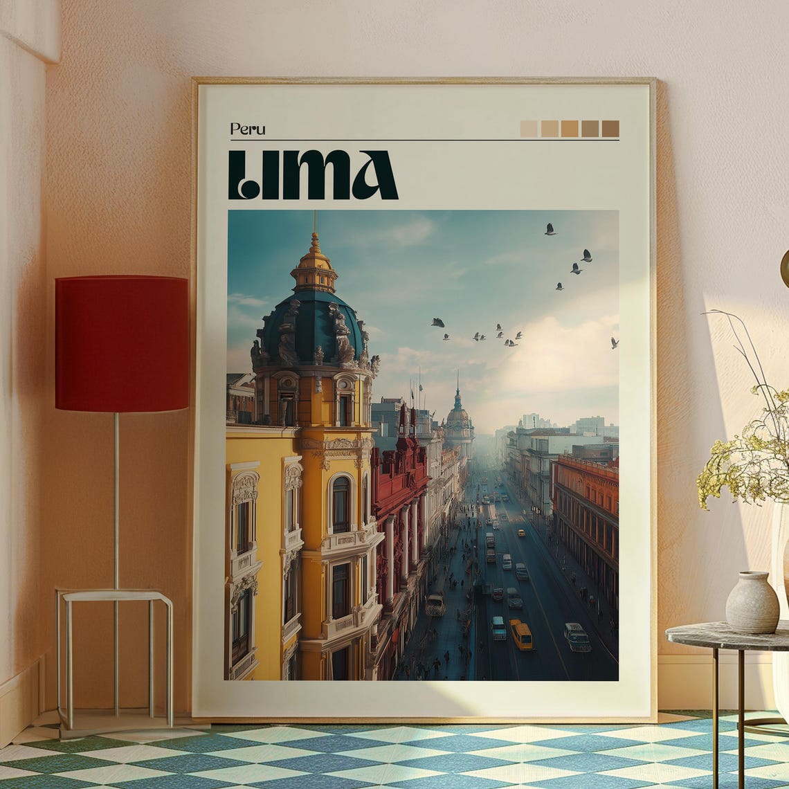 Lima Poster Iquitos Art Peru Travel Print Wall Backpacking South America - Image 2