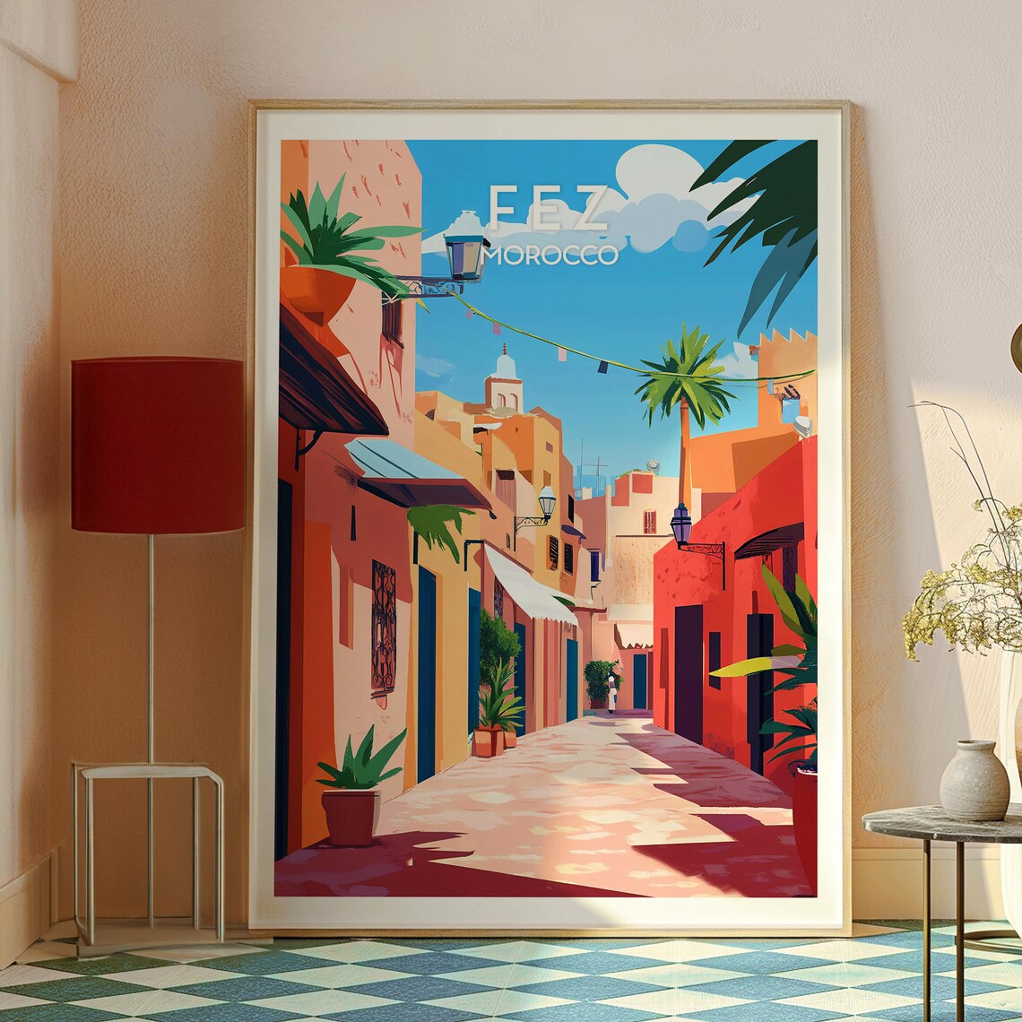 Fez Travel Poster, Morocco City Wall Art - Image 2