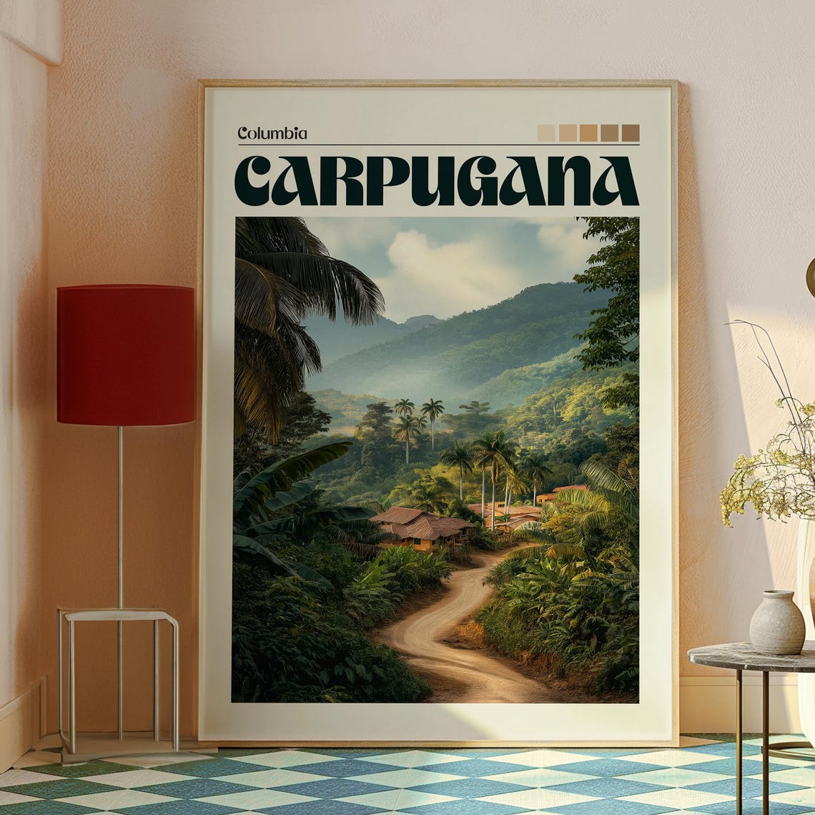 Carpugana Poster Colombia Travel Print Wall Art Backpacking South America - Image 2