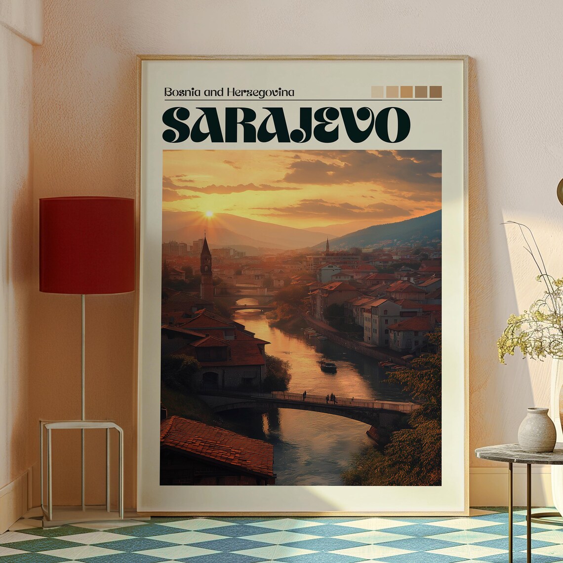 Sarajevo, Bosnia and Herzegovina Travel Poster - Image 2