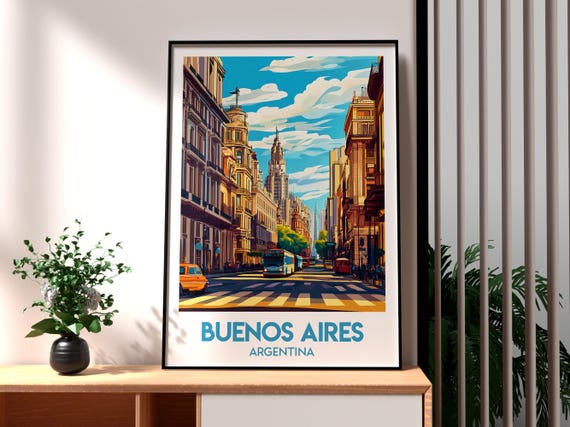 Buenos Aires Print Argentina Wall Art South America Poster Travel City