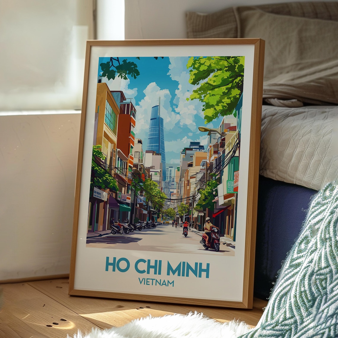 Ho Chi Minh City Travel Poster, Vietnam Wall Art - Image 3