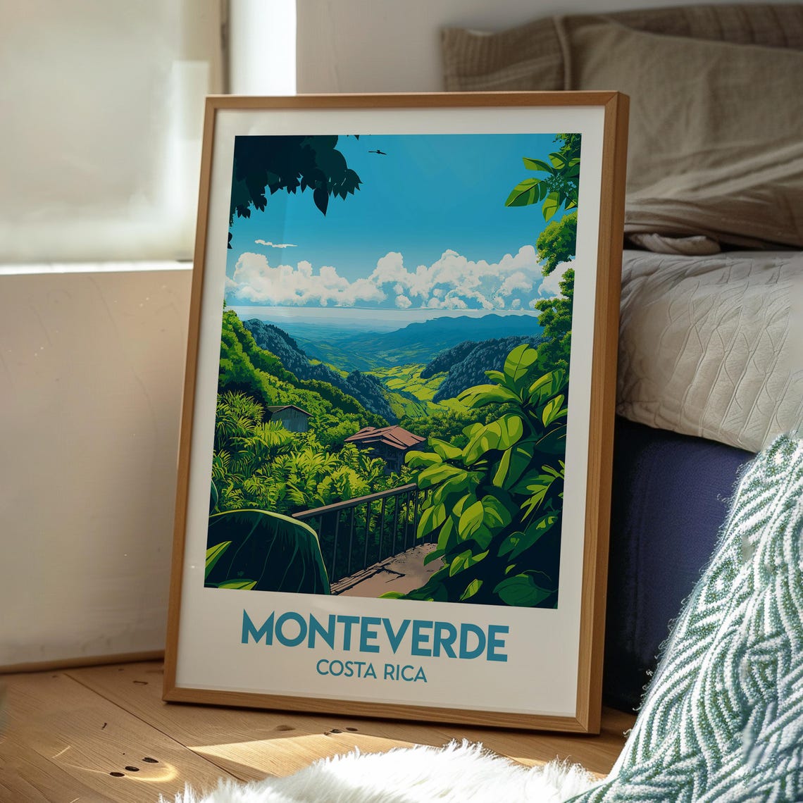 Monteverde Print Costa Rica Wall Art Central America Poster Travel - Image 3