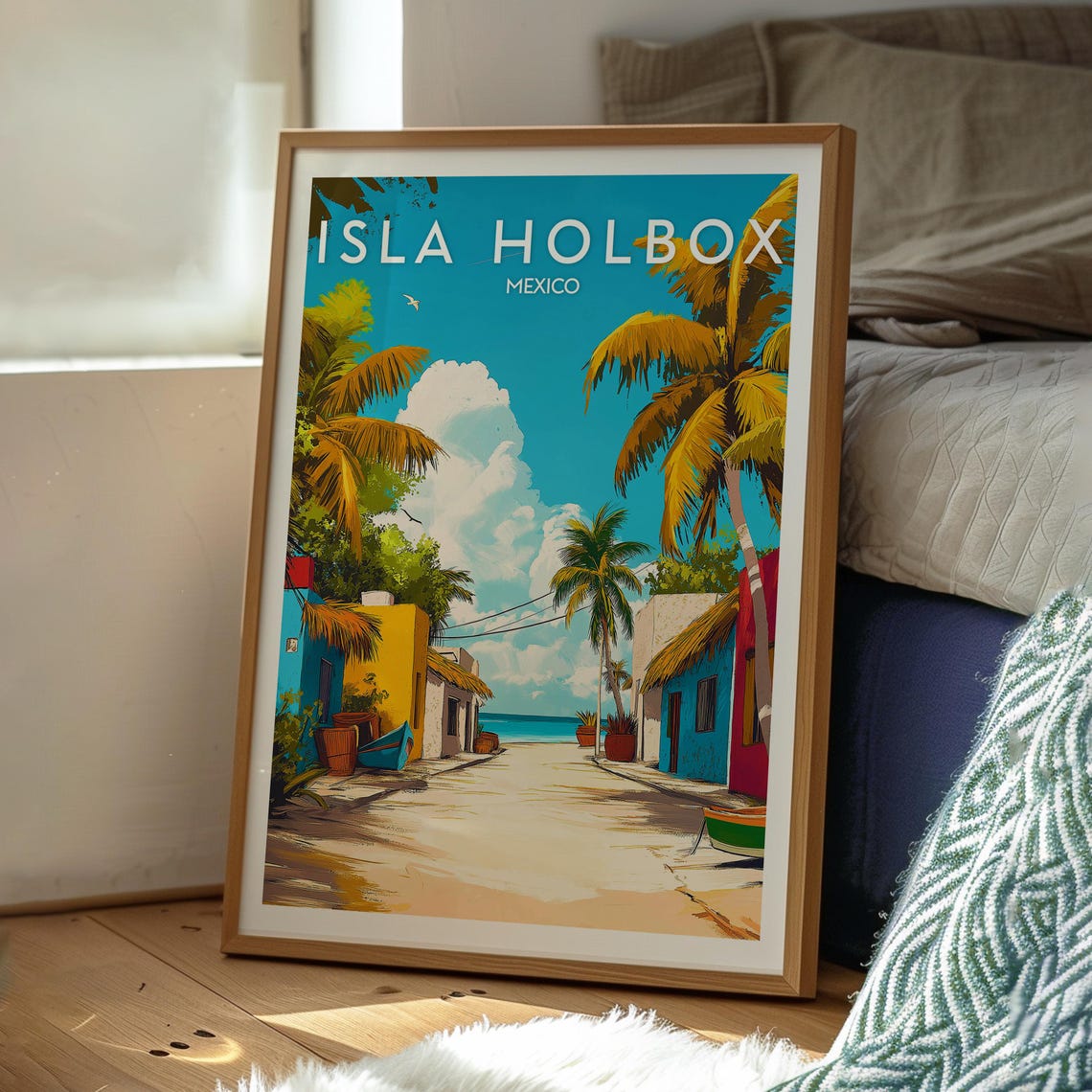 Isla Holbox Travel Poster, Mexico Island Wall Art - Image 3