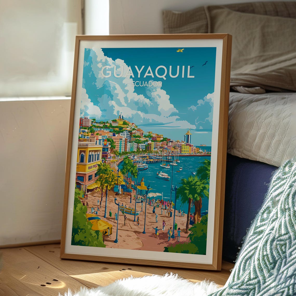 Guayaquil Poster Ecuador Art Travel Print Wall Backpacking South America - Image 3