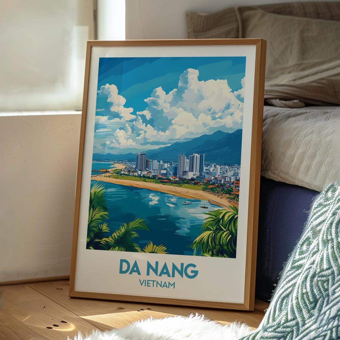 Da Nang Vietnam Travel Poster, Coastal Se Asia - Image 3
