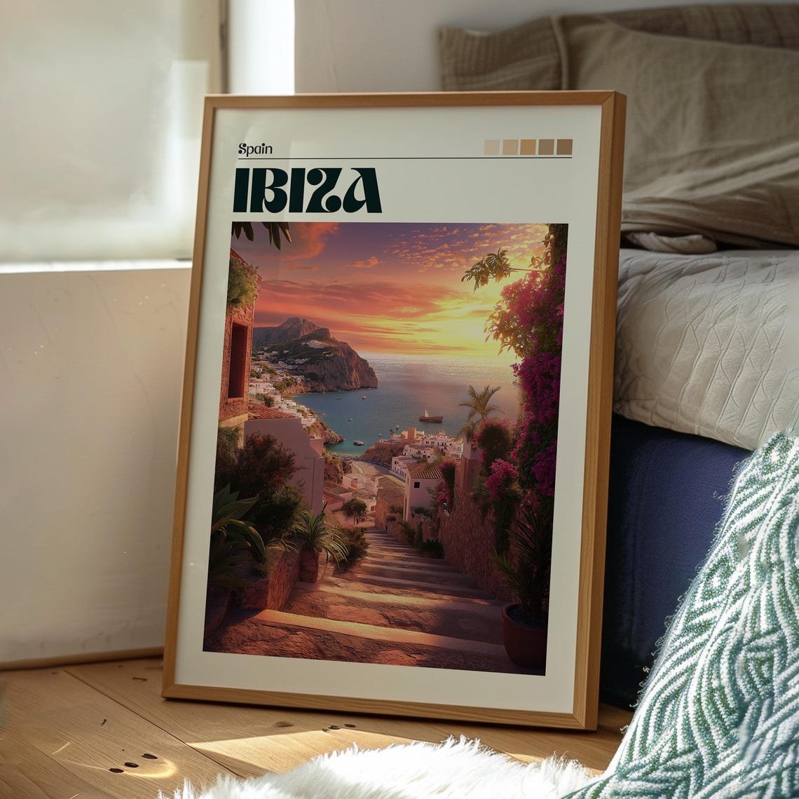 Ibiza Travel Poster, Nightlife Beach Club Spain - Image 3
