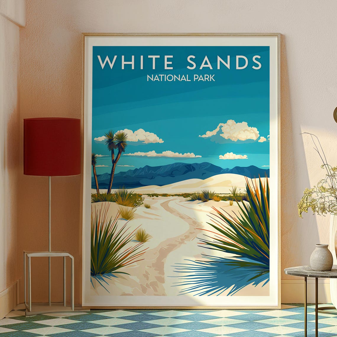 White Sands National Park New Mexico Dunes Yucca Desert Light Poster - Image 2