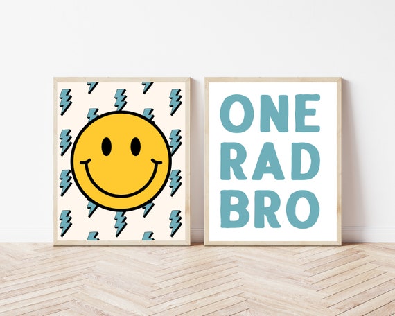 Boho Beach Nursery Toddler Boys Room Surf Decor Kids Gallery Wall Retro Baby Shower Blue Art Skater Posters Set