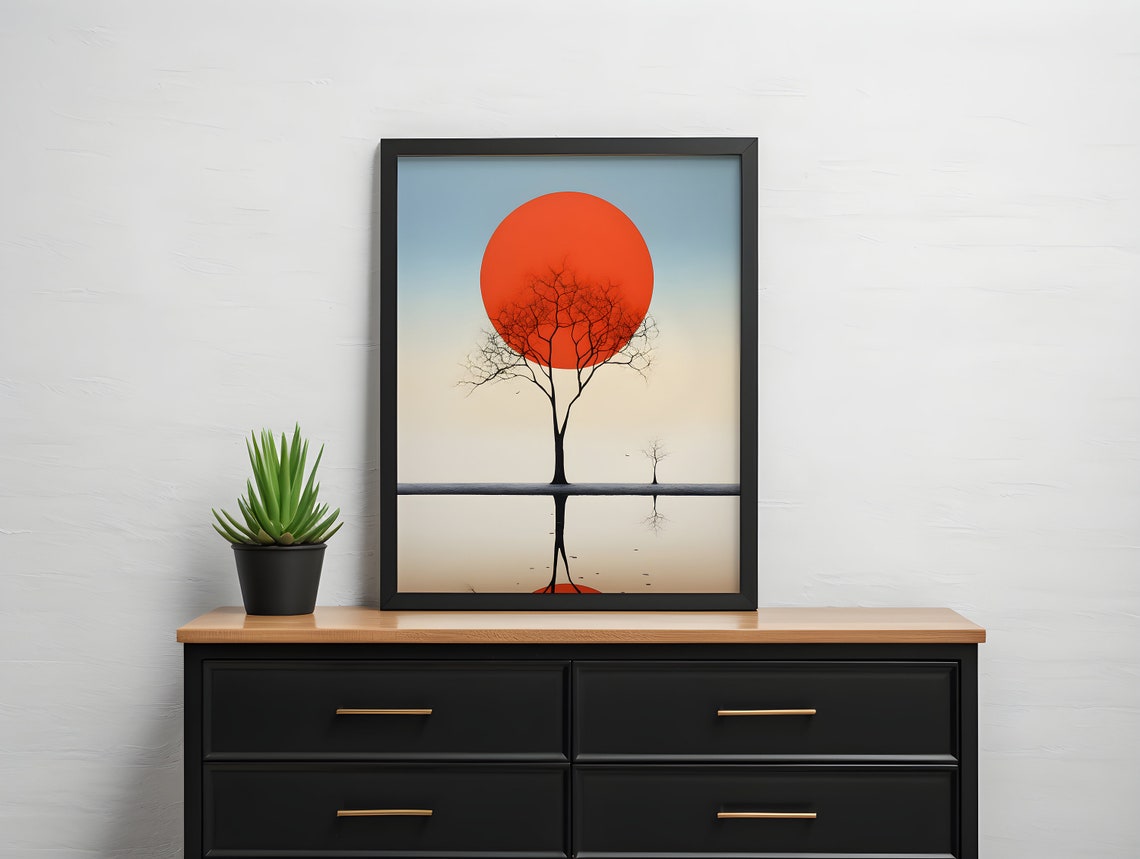 Minimalist Nature Landscape Wall Art Home Decor