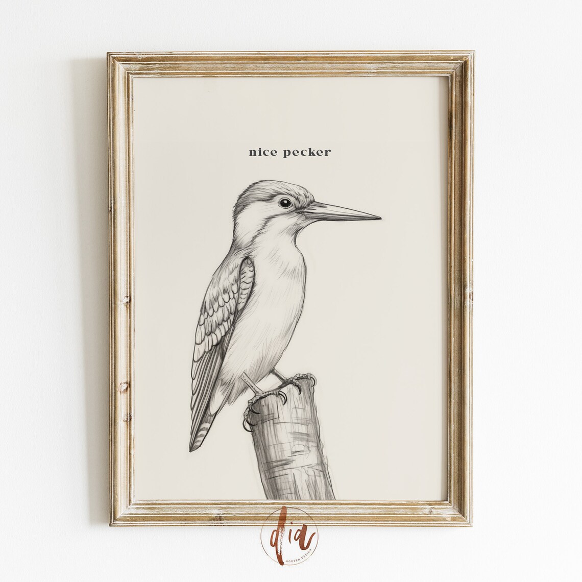 Funny Bathroom Wall Art Nice Pecker Vintage Art Print