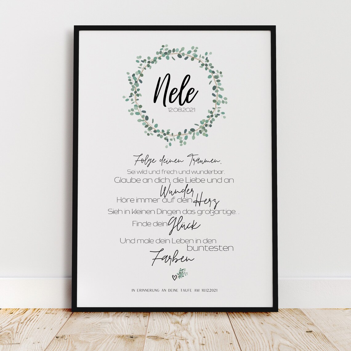 Baptism, Confirmation, Communion Eucalyptus Art Print