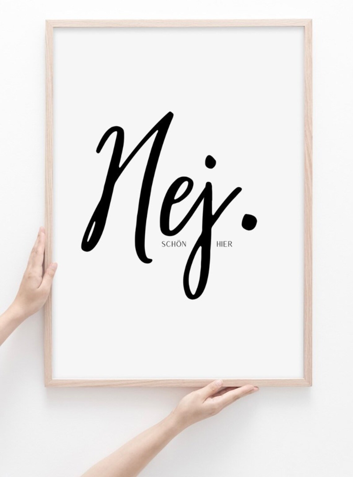 Mural Hej Posters Scandinavian Living Room Art Print - Image 3