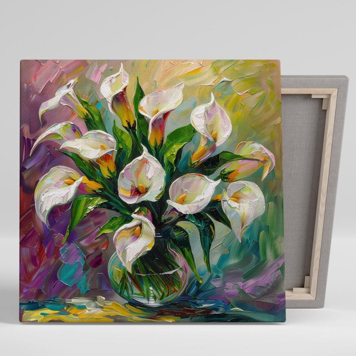 Calla Lily Impressionism Art Print for Living Room