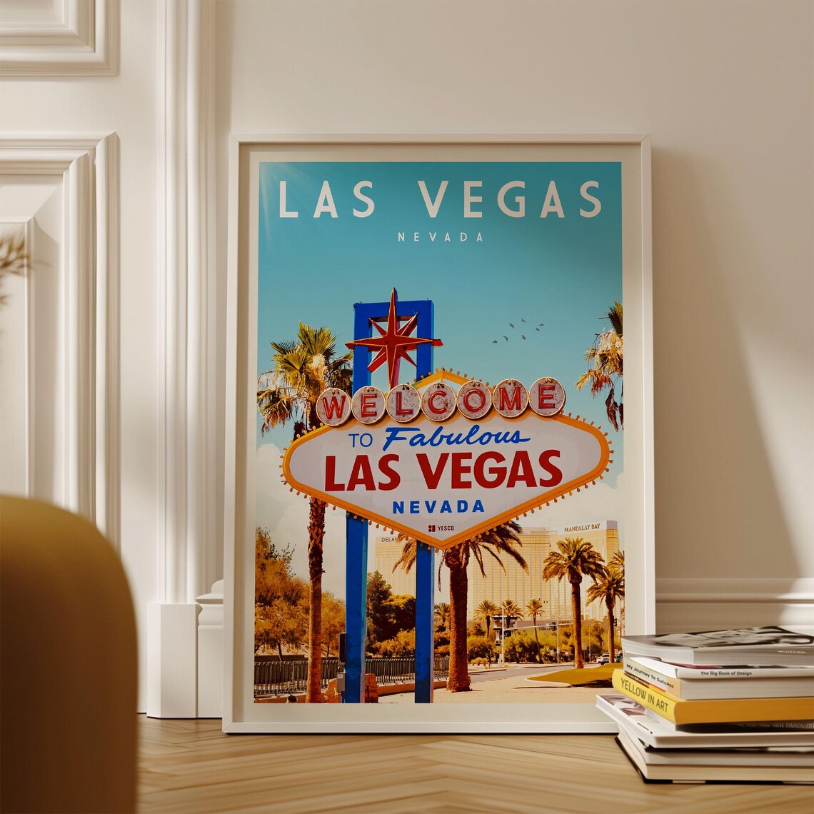 Las Vegas Sign Travel Poster, Wall Art Decor