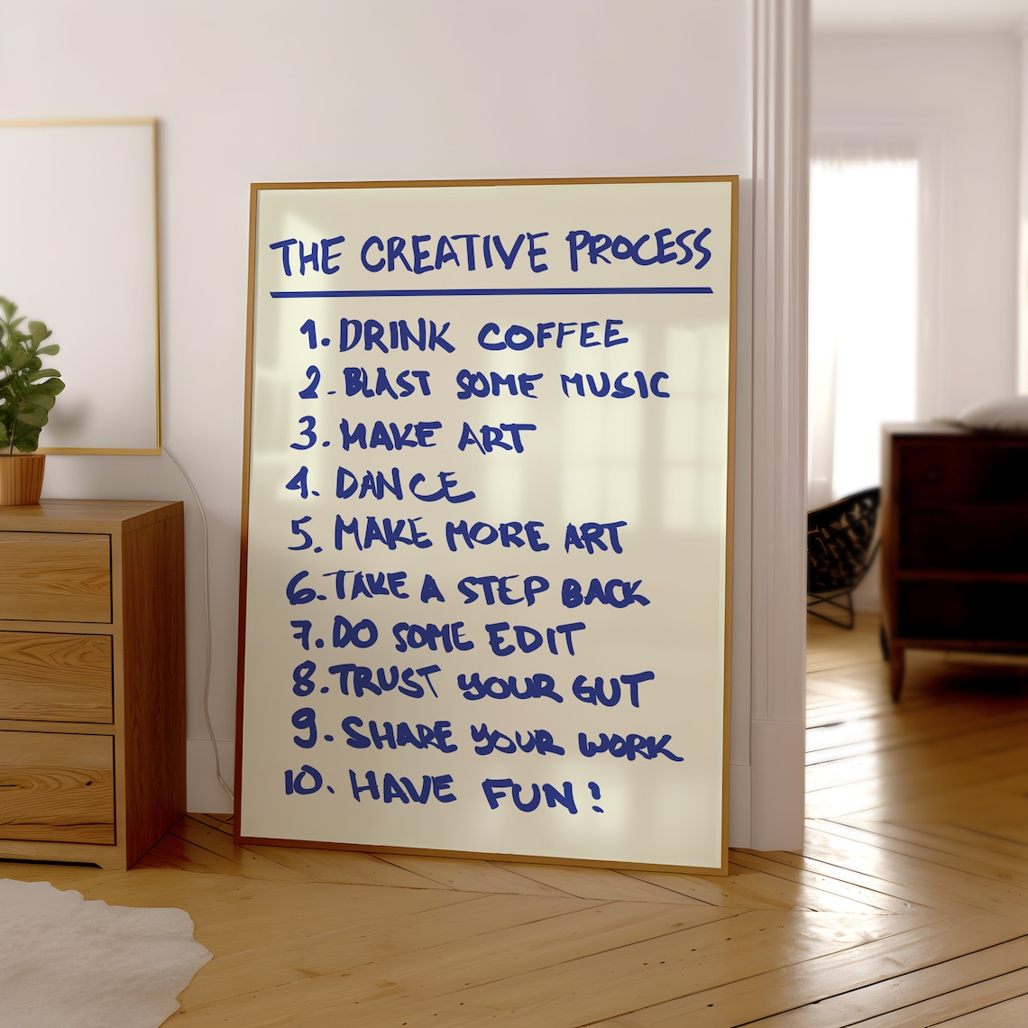 The Creative Process Retro Typography Art Print - Image 3
