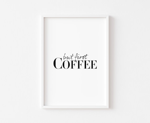 Kitchen Food and Coffee Art Print, Home Decor