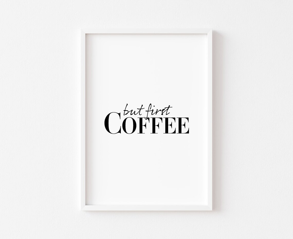 Kitchen Food and Coffee Art Print, Home Decor