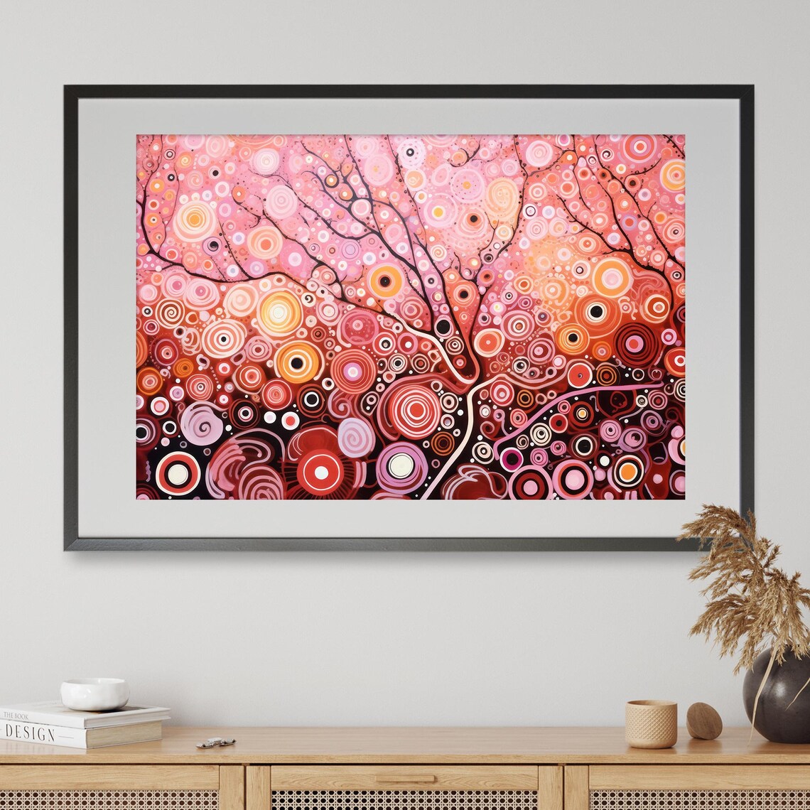 Aboriginal Inspired Ethereal Circles Of Life Art Print