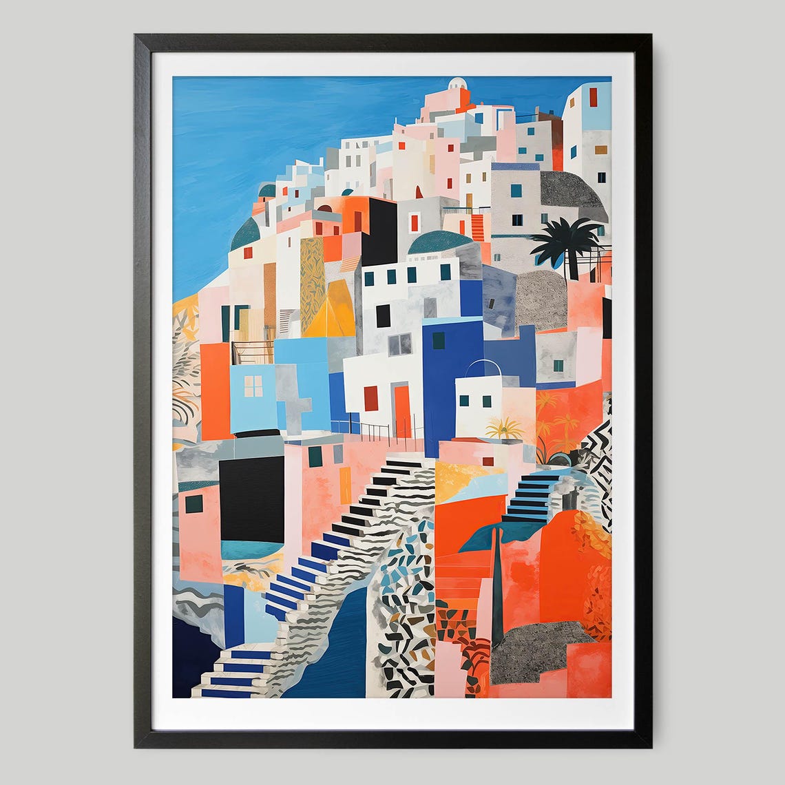 Amalfi Coast Escape Italy Travel Poster