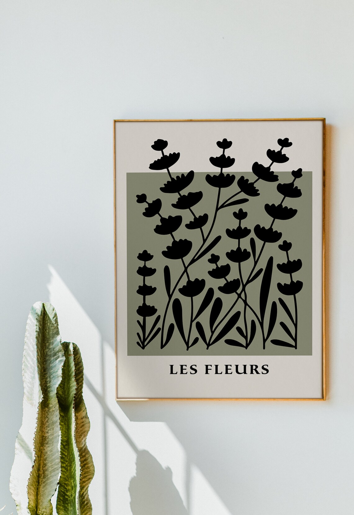 Minimal Botanical Floral Illustration, Vintage Exhibition Poster - Image 2