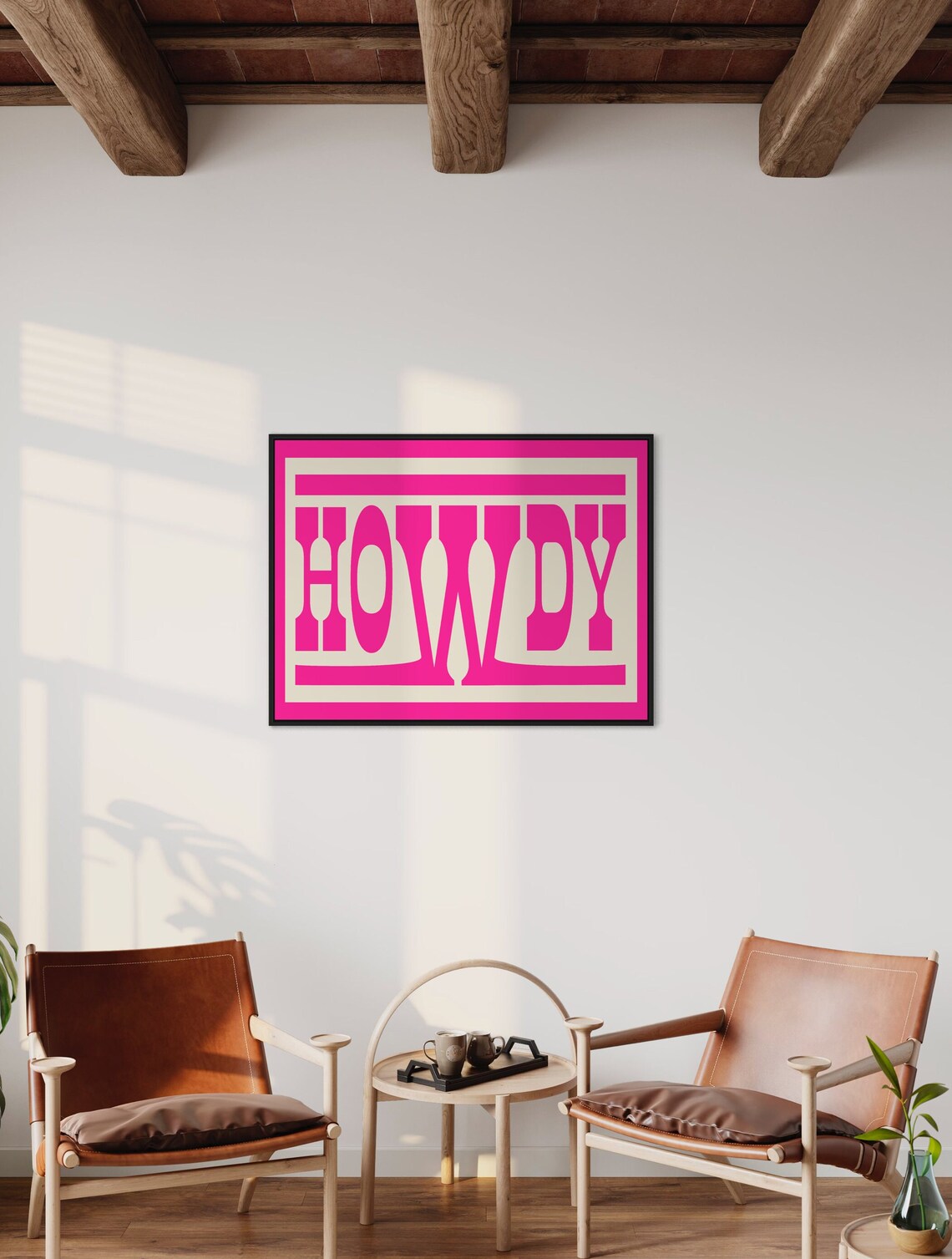 Howdy Typography - Western Ranch Decor Art Print - Image 5