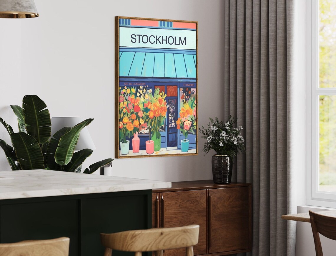 Flower Market Poster, Botanical Floral Decor - Image 3