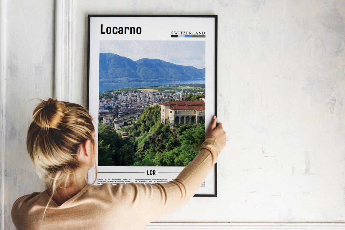 Locarno Poster Locarno Print Locarno Wall Art Europe Photo Europe Poster Europe Print Travel Poster - Image 5