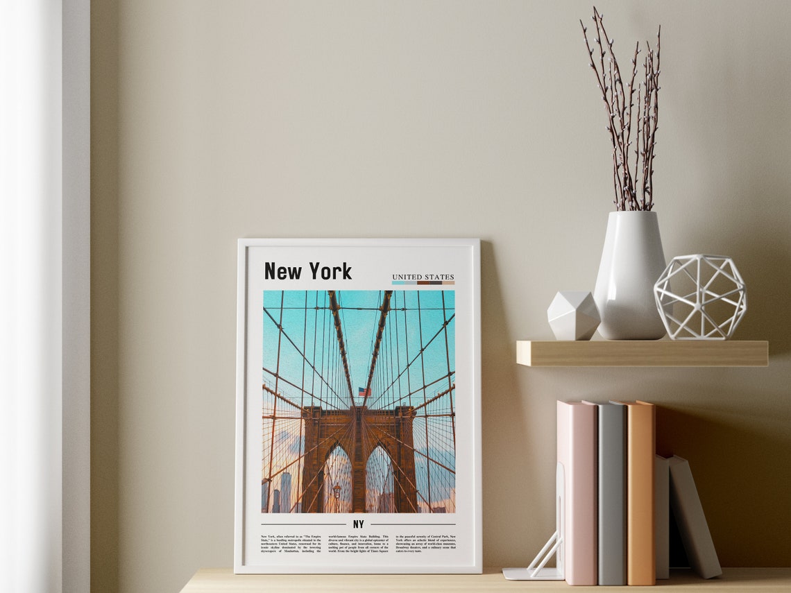 New York Poster New York Print New York Wall Art Ny Photo Ny Poster Ny Print New York Photo Travel Poster - Image 3