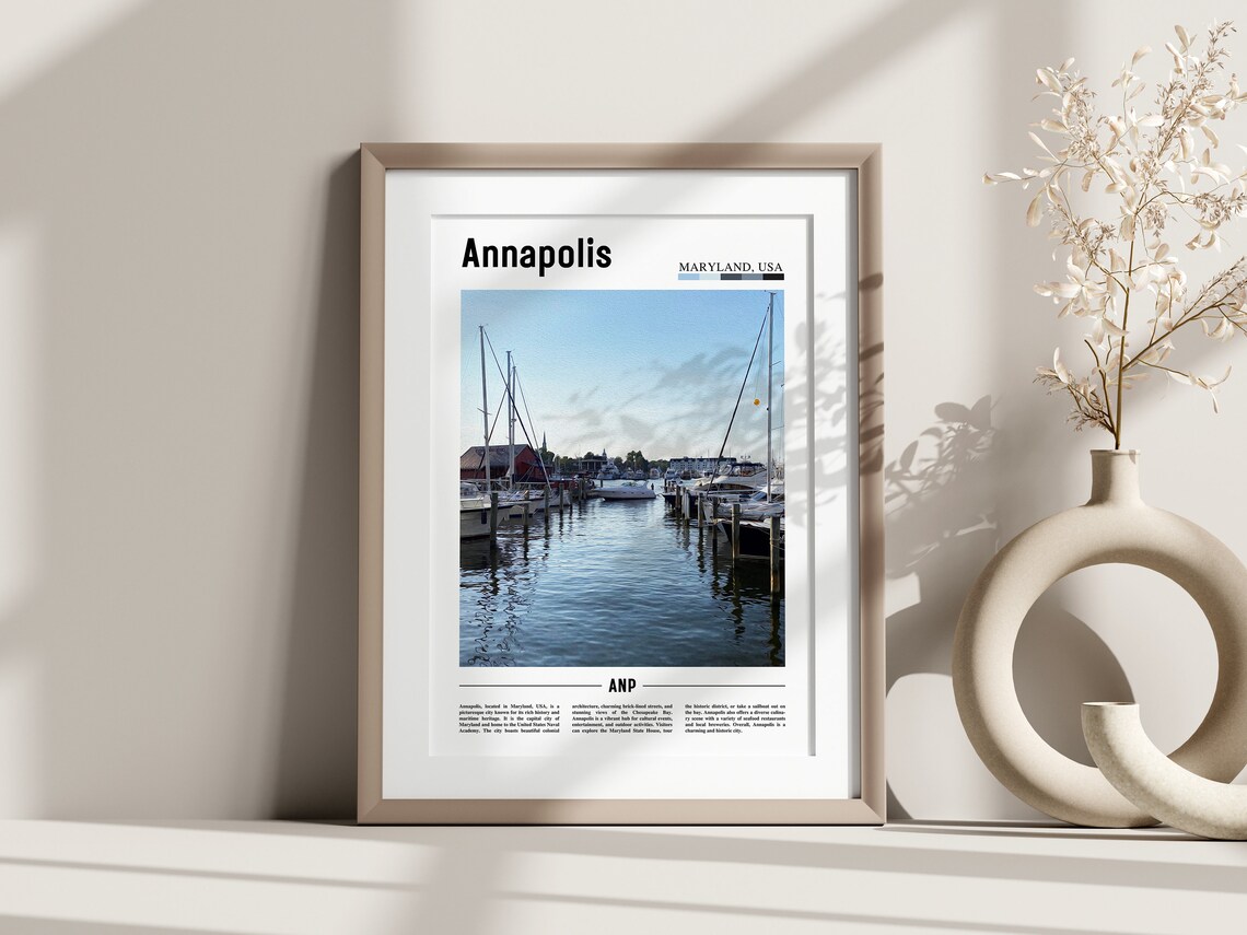 Annapolis Poster Annapolis Print Annapolis Wall Art United States Photo United States Poster United States Print - Image 3
