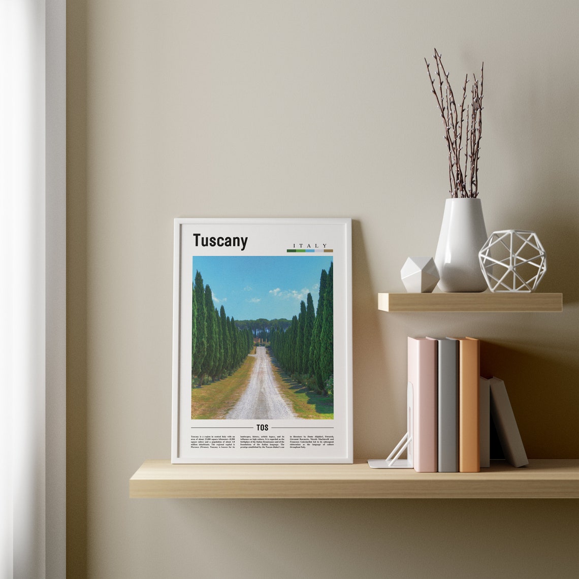 Tuscany Print Tuscany Poster Tuscany Wall Art Italy Photo Italy Poster Italy Print Italy Wall Art Minimal Travel Poster - Image 3
