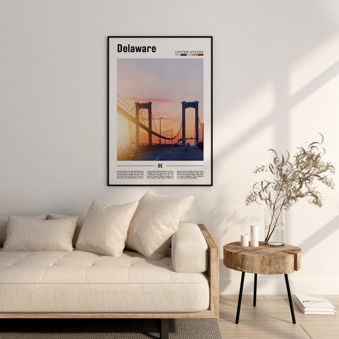 Delaware Poster Delaware Print Delaware Wall Art United States Photo United States Poster United States Print - Image 2