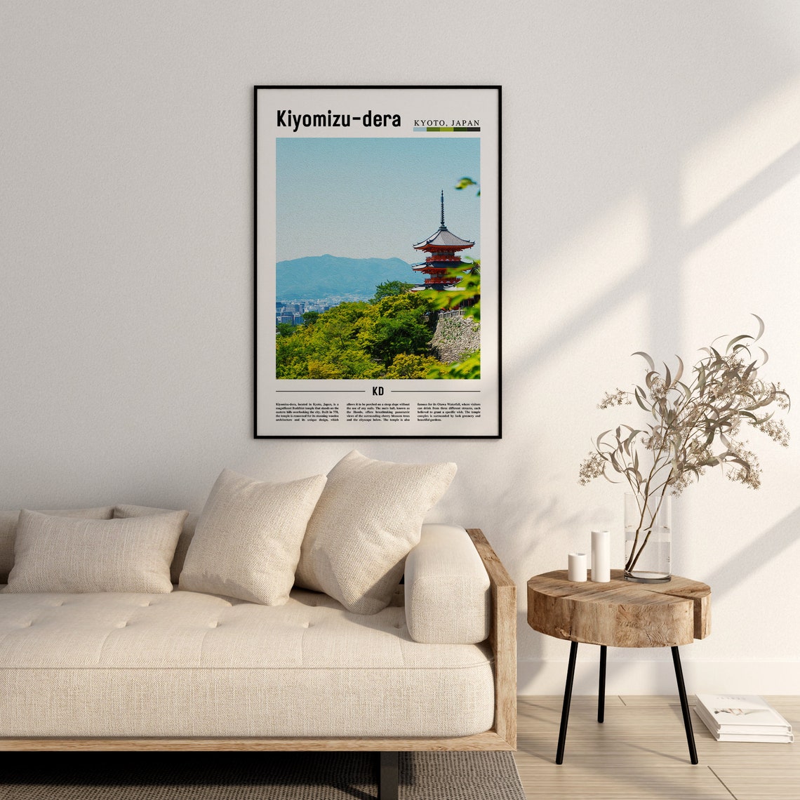 Kiyomizu Dera Poster Kiyomizu Dera Print Kiyomizu Dera Wall Art Asia Print Asia Poster Asia Photo Travel Poster - Image 2
