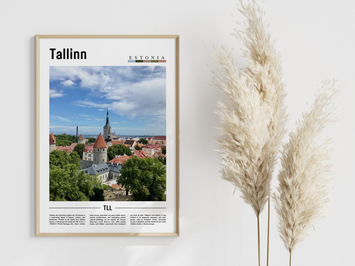 Tallinn Poster Tallinn Print Tallinn Wall Art Europe Photo Europe Poster Europe Print Travel Poster - Image 4