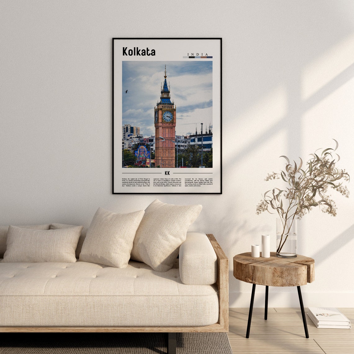 Kolkata Poster Kolkata Print Kolkata Wall Art Asia Print Asia Poster Asia Photo Minimal Travel Poster - Image 2