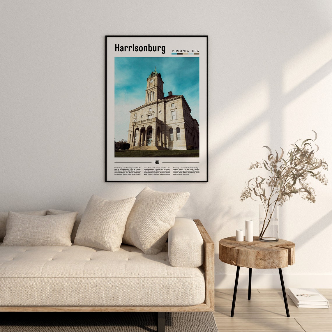 Harrisonburg Poster Harrisonburg Print Harrisonburg Wall Art United States Photo United States Poster United States Print - Image 2