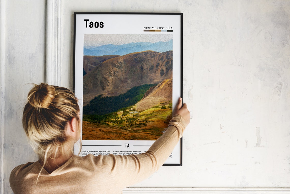 Taos Poster Taos Print Taos Wall Art United States Photo United States Poster United States Print - Image 5