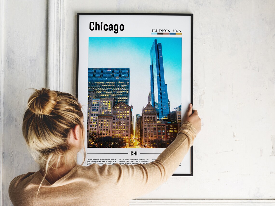 Chicago Travel Poster, United States Photo - Image 5