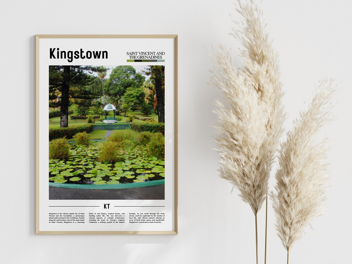 Kingstown Travel Poster, Caribbean Photo - Image 4